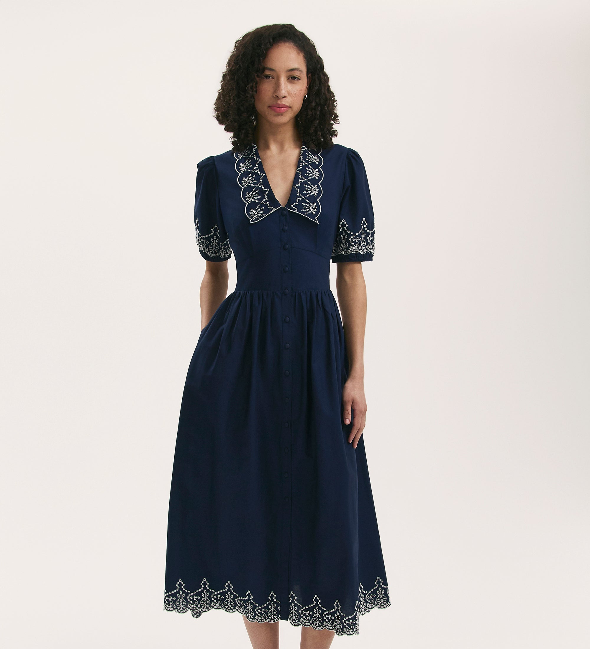 Arianna Strapless Dress - Navy