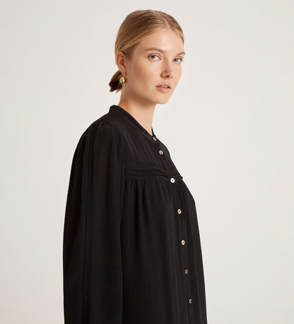 Beccy Black Crepe Short Dress