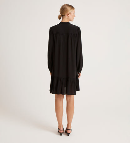 Beccy Black Crepe Short Dress