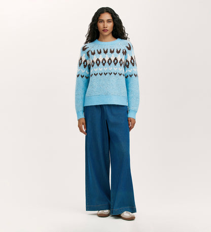 Belina Blue Knitted Jumper