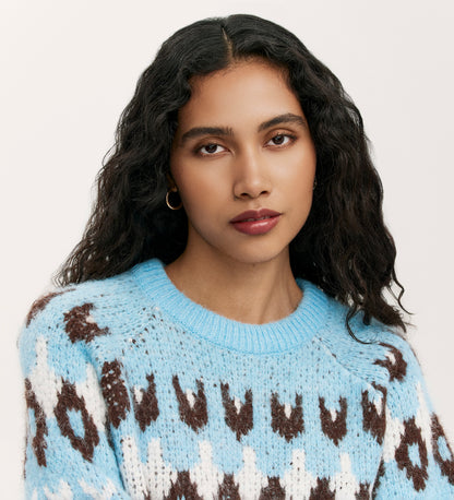 Belina Blue Knitted Jumper