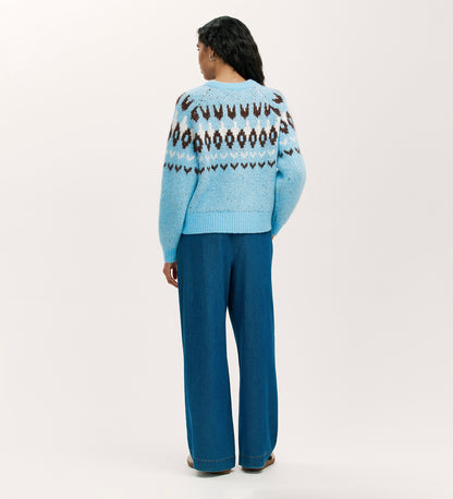 Belina Blue Knitted Jumper