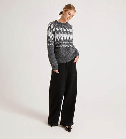 Belina Grey Marle Knitted Jumper