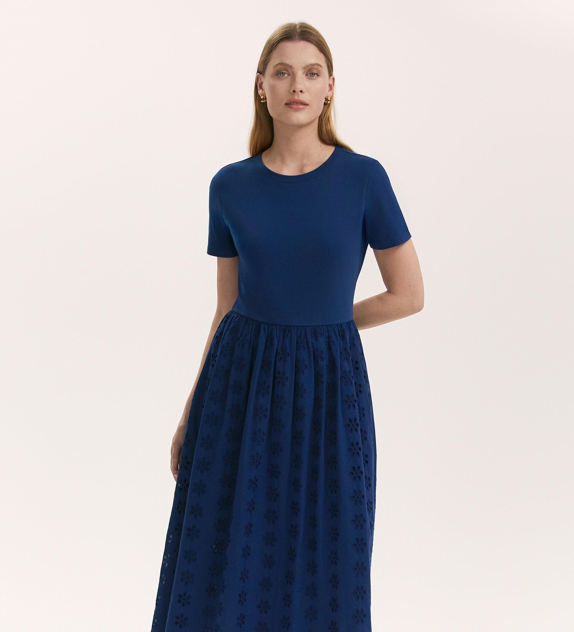 cotton midi t shirt dress Time and Tru Women's Cotton Midi T-Shirt Dress with Short Sleeves, Sizes XS-XXXL