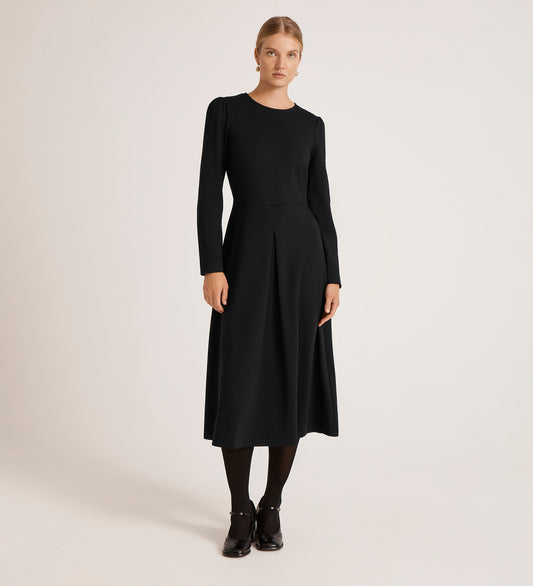 Carla Black Ponte Jersey Midi Dress