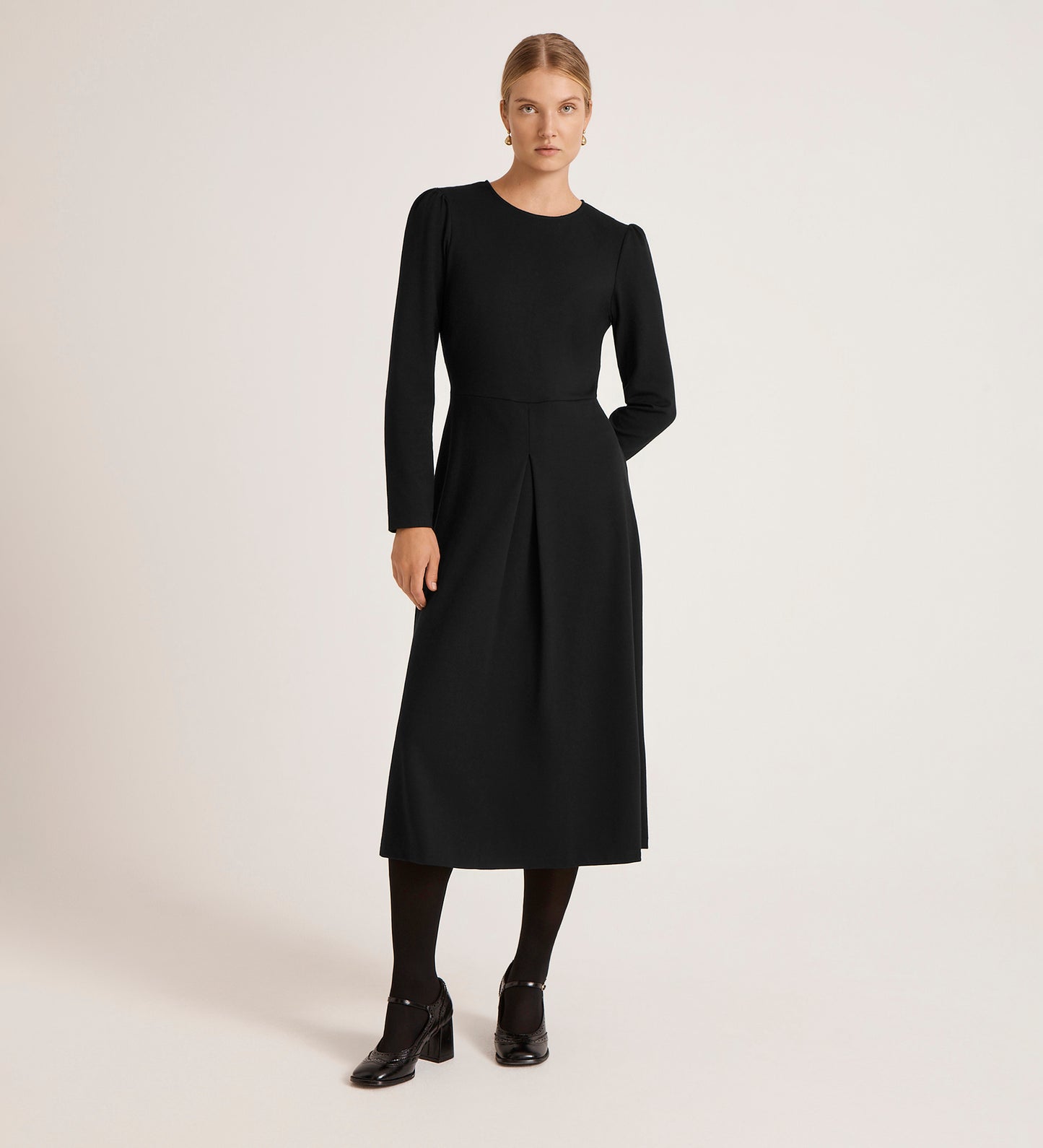 Carla Black Ponte Jersey Midi Dress