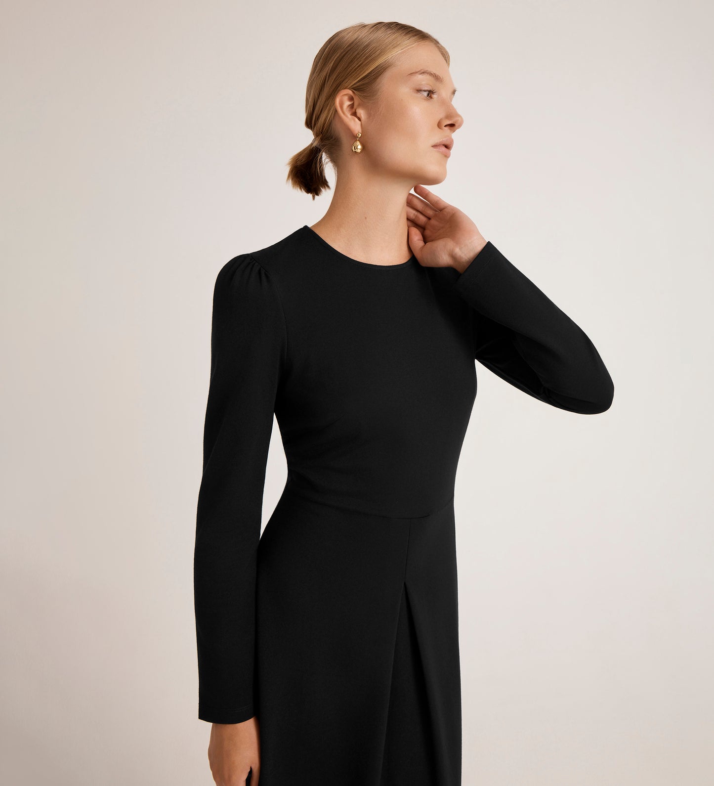 Carla Black Ponte Jersey Midi Dress