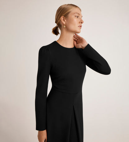 Carla Black Ponte Jersey Midi Dress