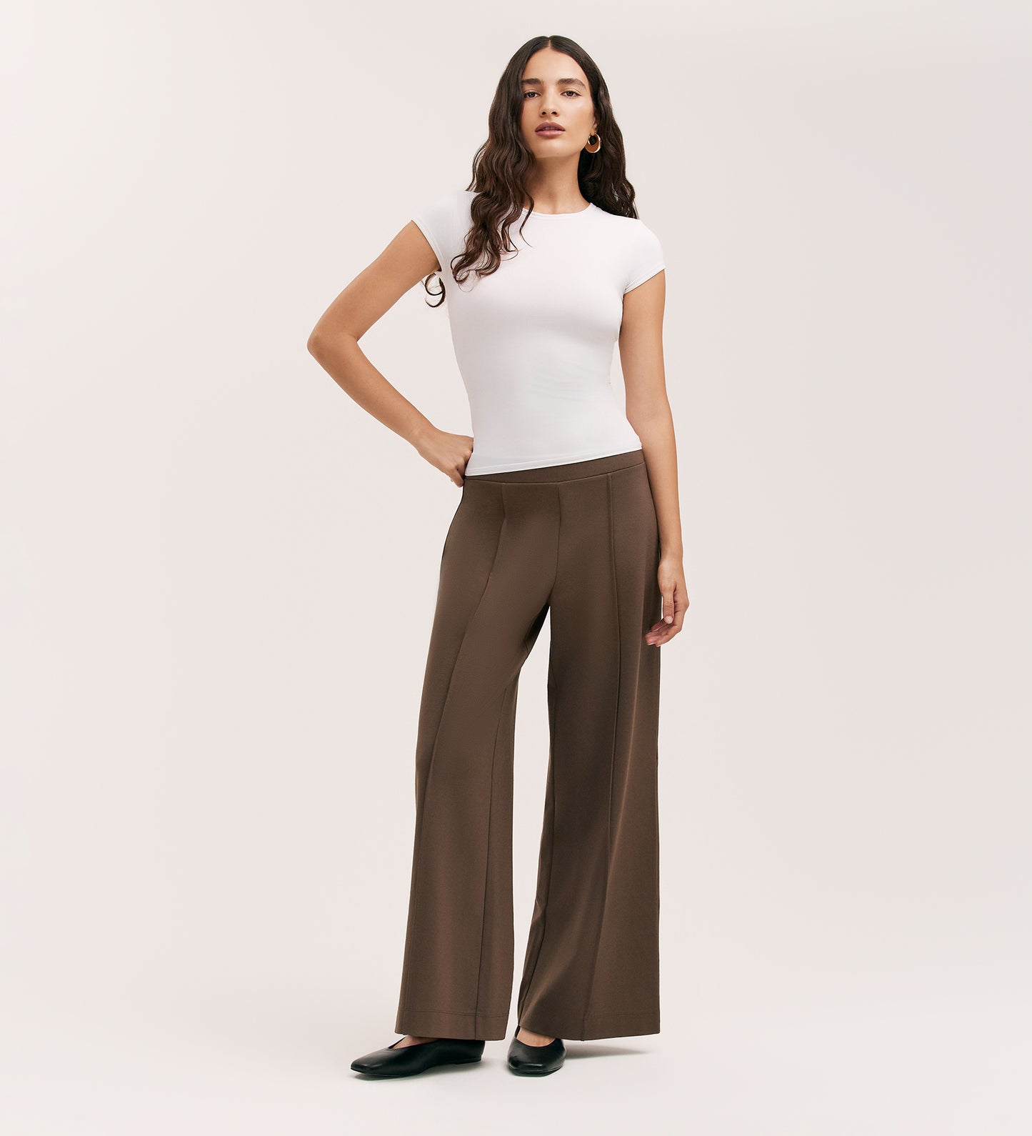 Caryl Mole Ponte Jersey Wide Leg Trouser