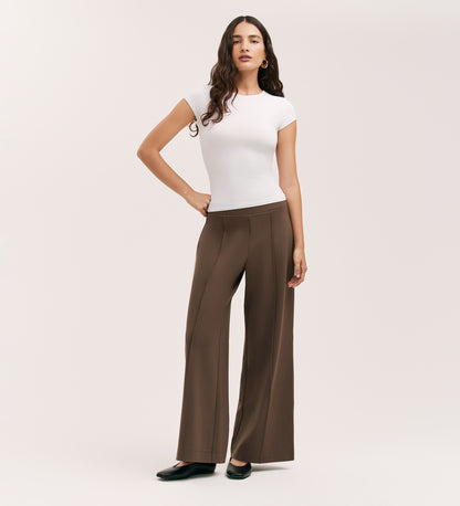Caryl Mole Ponte Jersey Wide Leg Trouser