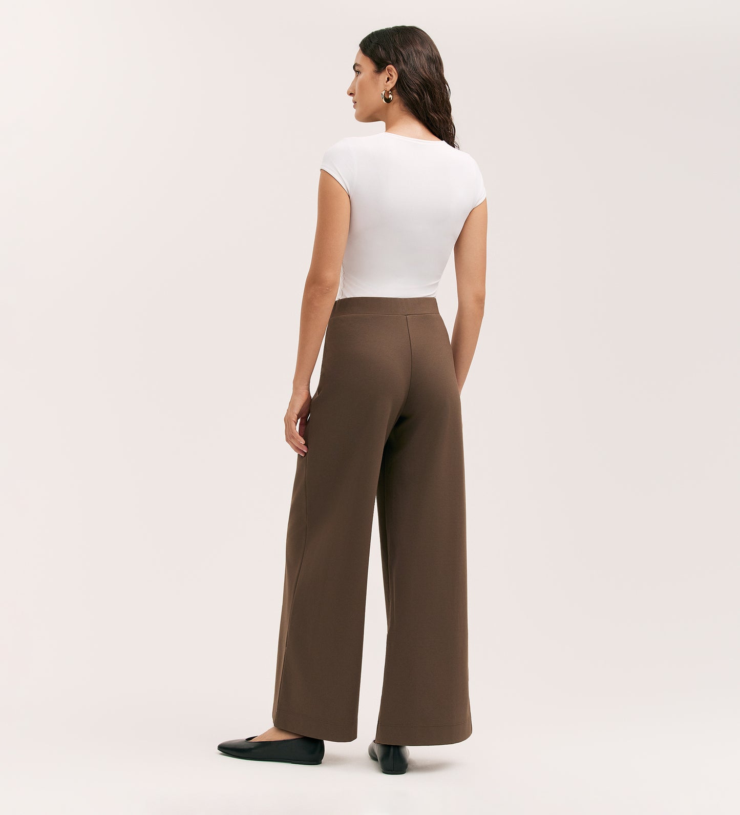 Caryl Mole Ponte Jersey Wide Leg Trouser