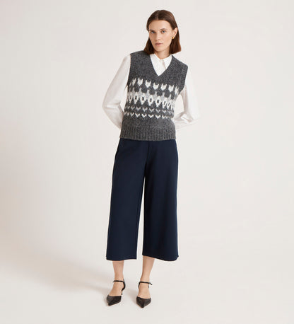 Courtney Grey Marle Knitted Vest