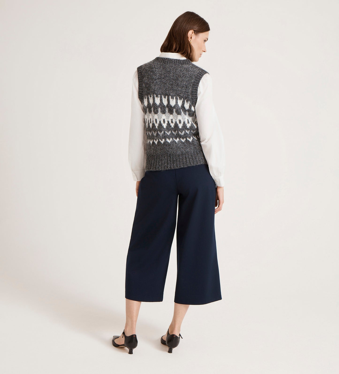 Courtney Grey Marle Knitted Vest