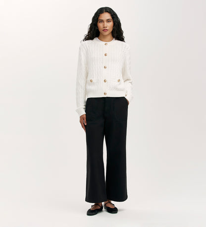 Elaine Ivory Knitted Cardigan