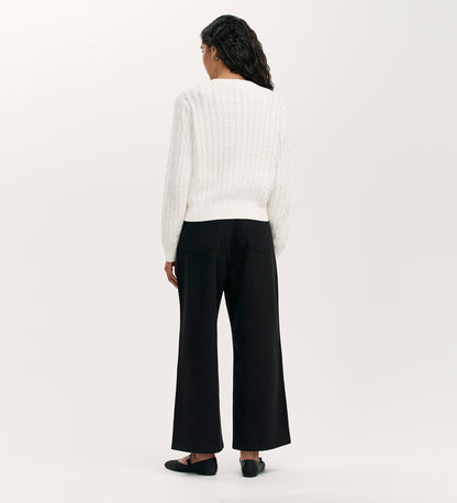 Elaine Ivory Knitted Cardigan