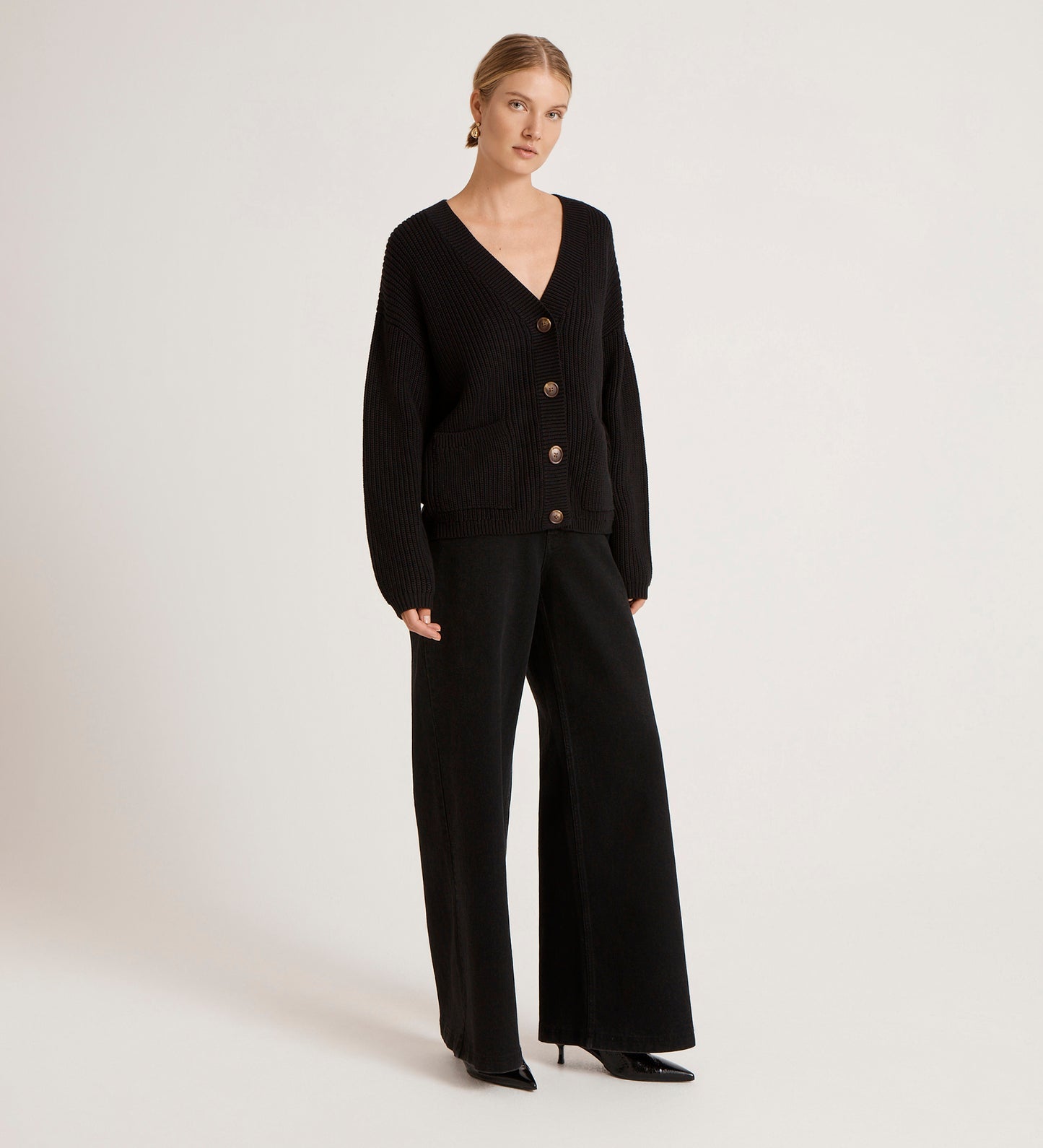 Estella Black Knitted Cardigan