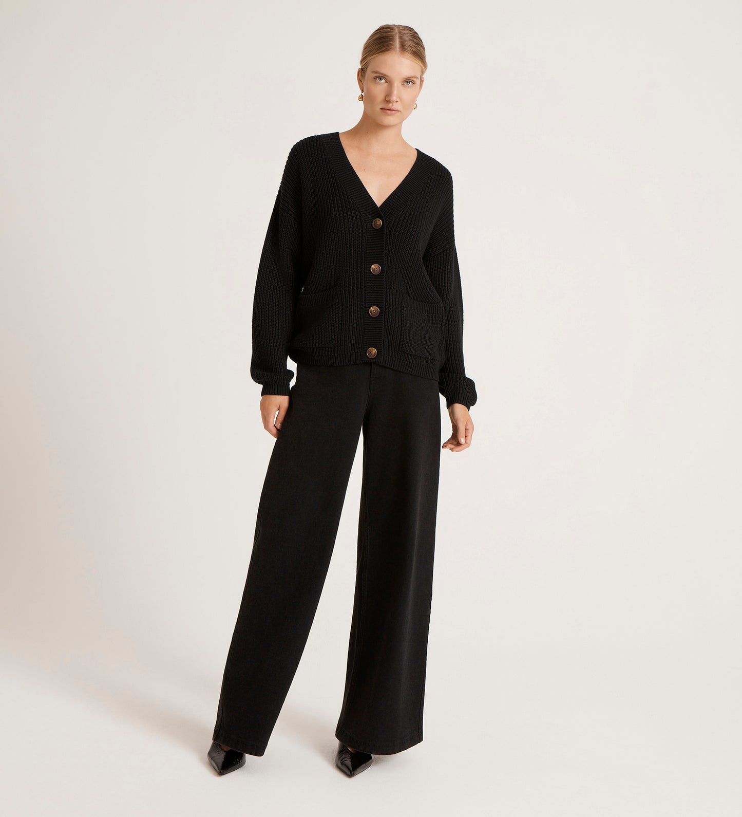 Estella Black Knitted Cardigan