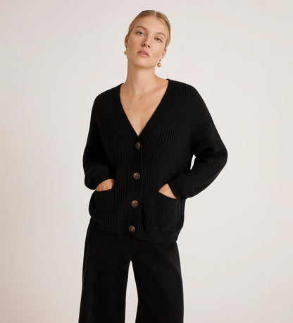Estella Black Knitted Cardigan
