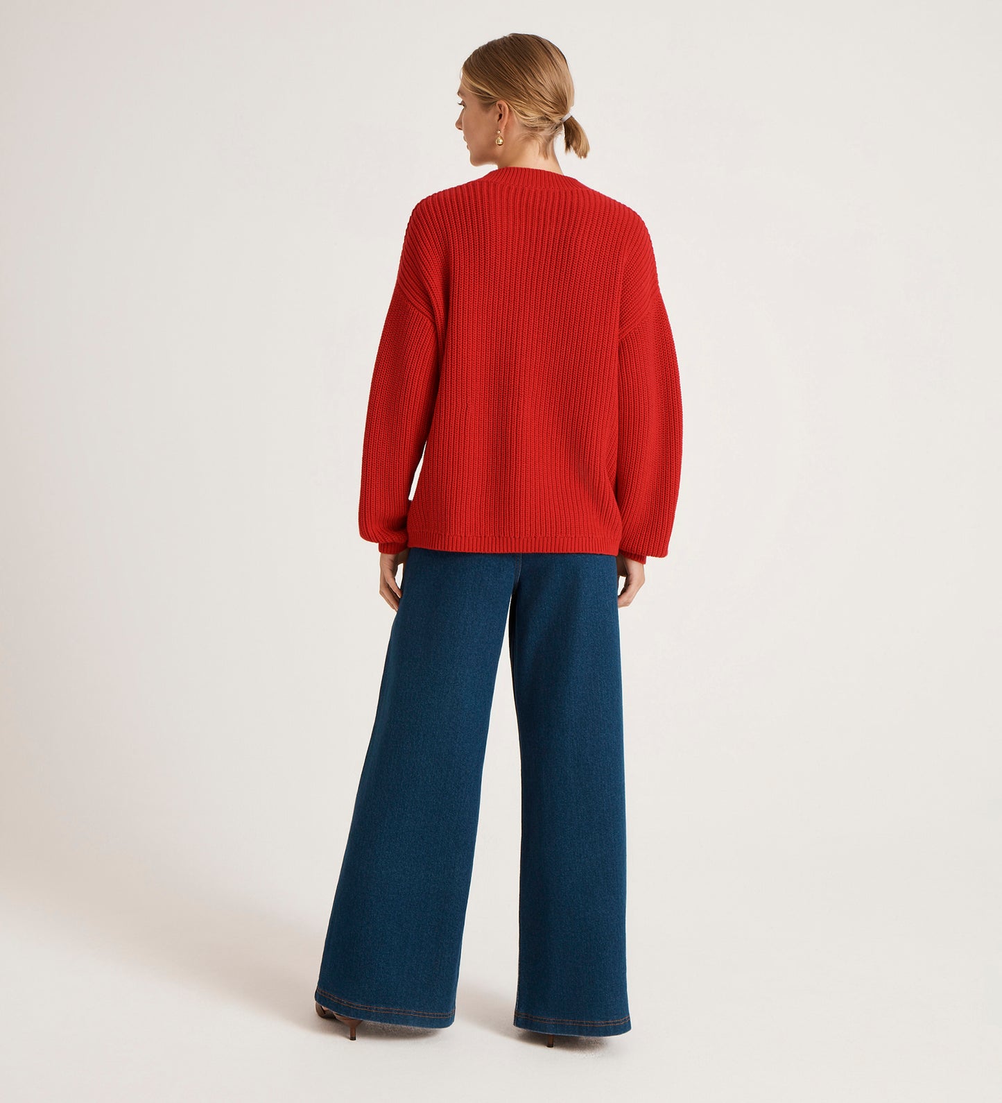 Estella Red Knitted Cardigan