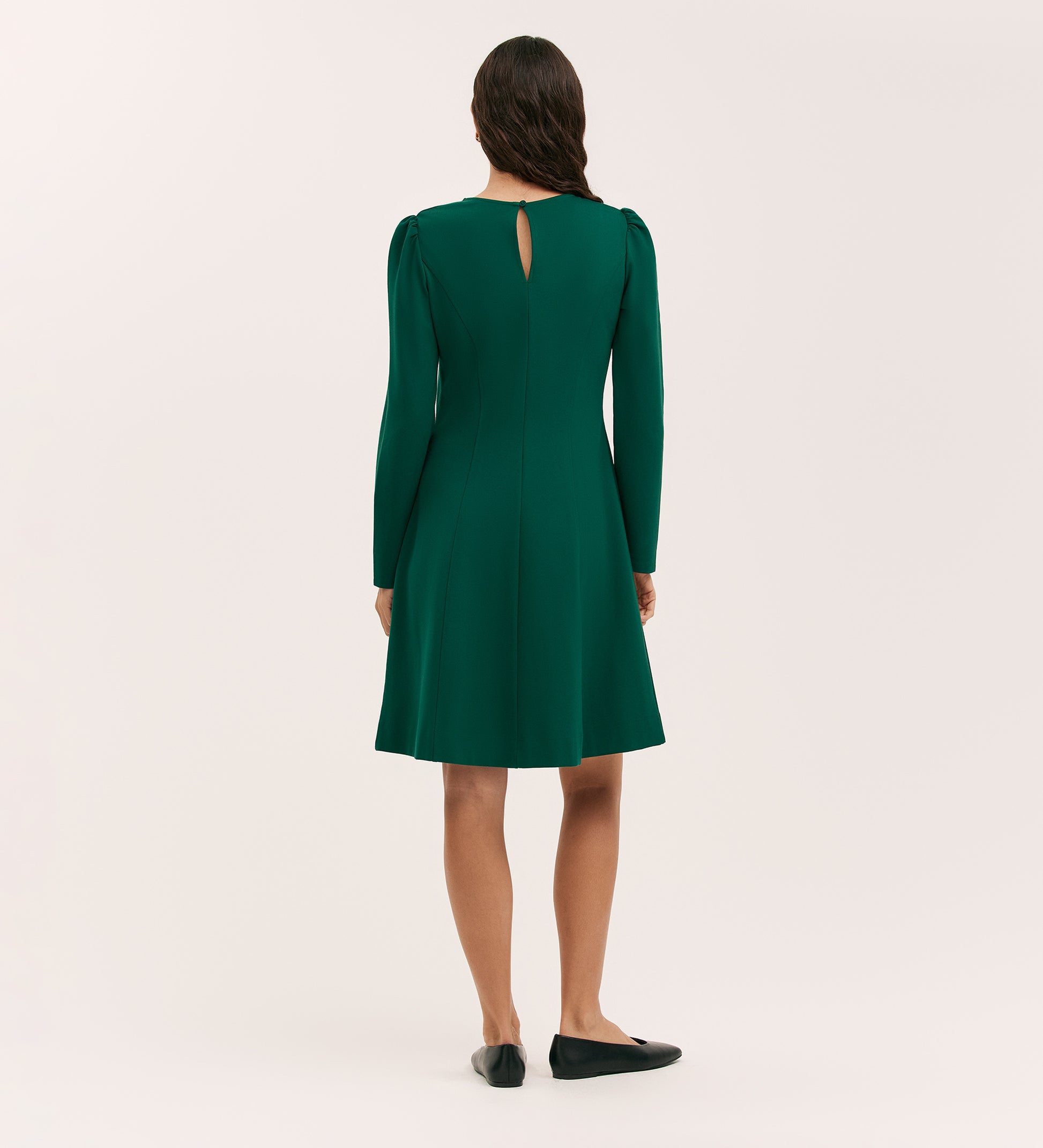 Jersey Short Dress | Bottle Green Mini Shift Dress | Finery London Jersey Short Dress | Bottle Green Mini Shift Dress | Finery London