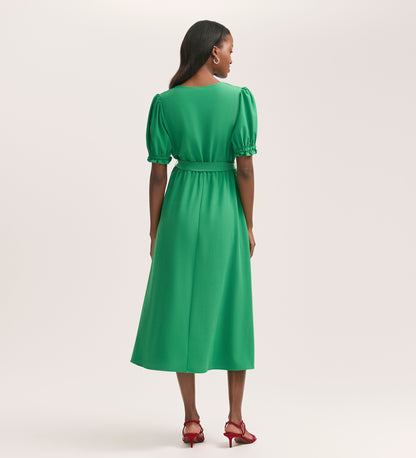 Everleigh Green Crepe Midi Dress Finery London Everleigh Green Crepe Midi Dress Finery London