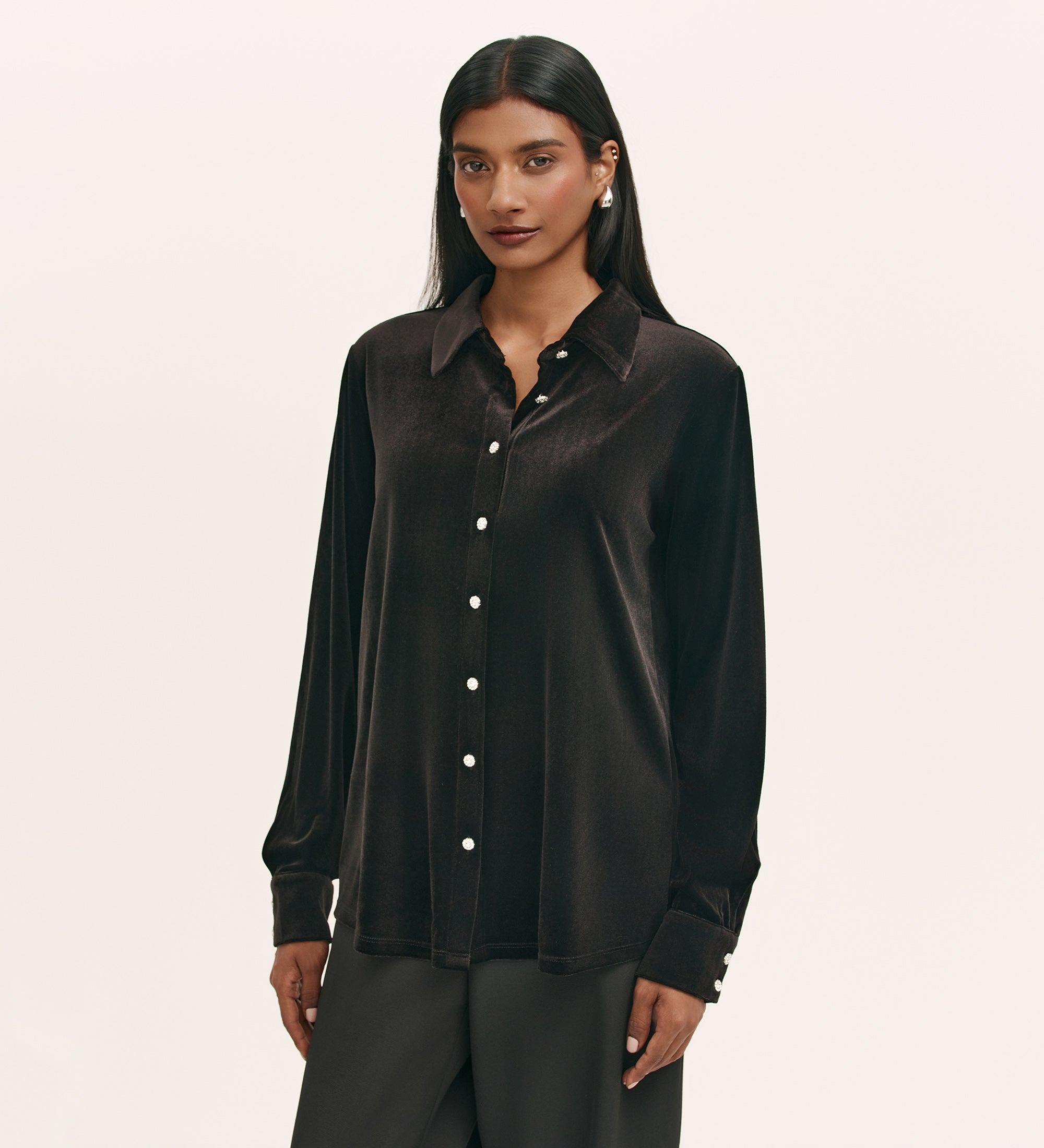 CITYSHOP（シティーショップ）の「VELVET OVER シャツ ブラウス VELVET