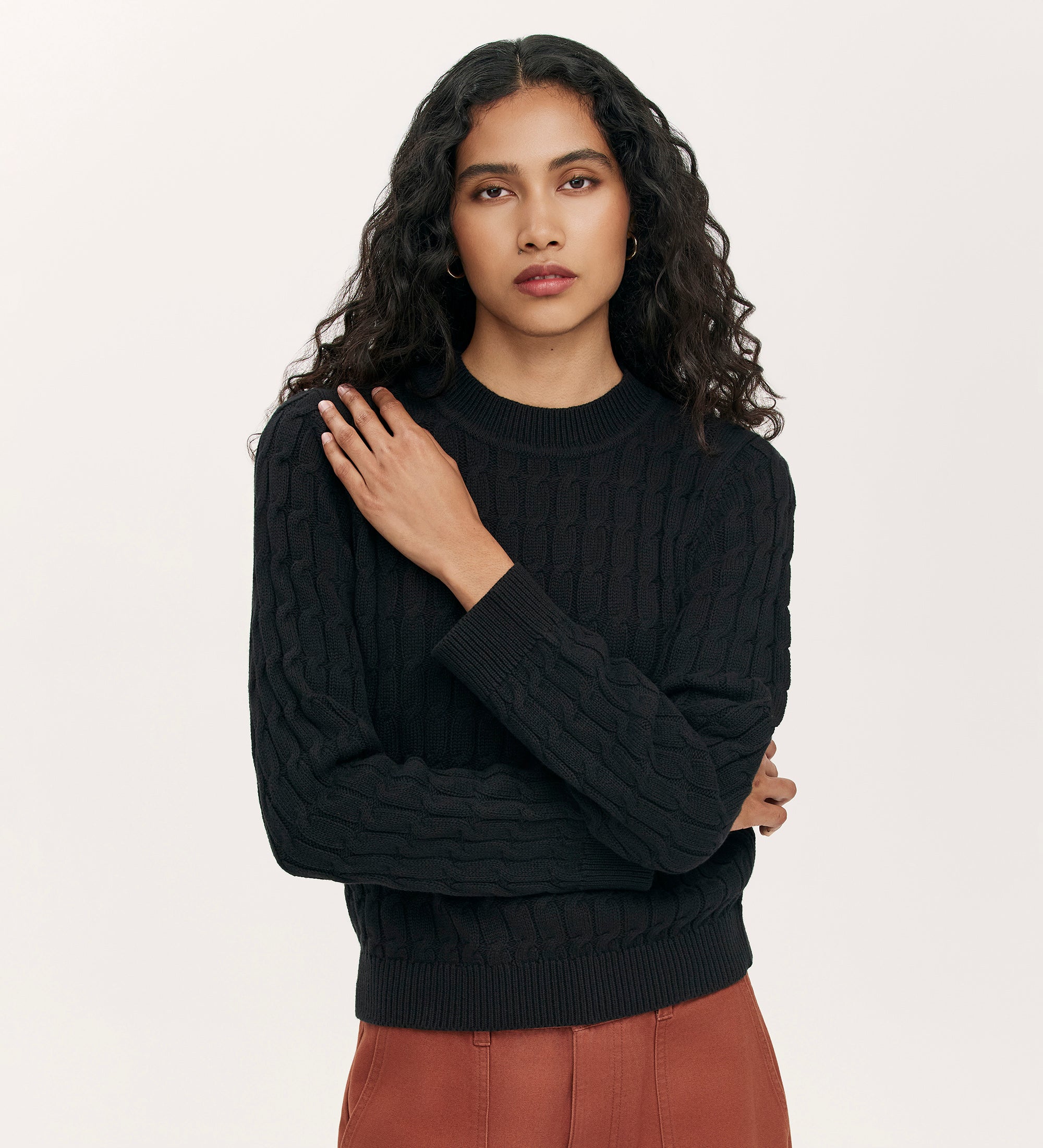 Frida Black Knitted Jumper – Finery London