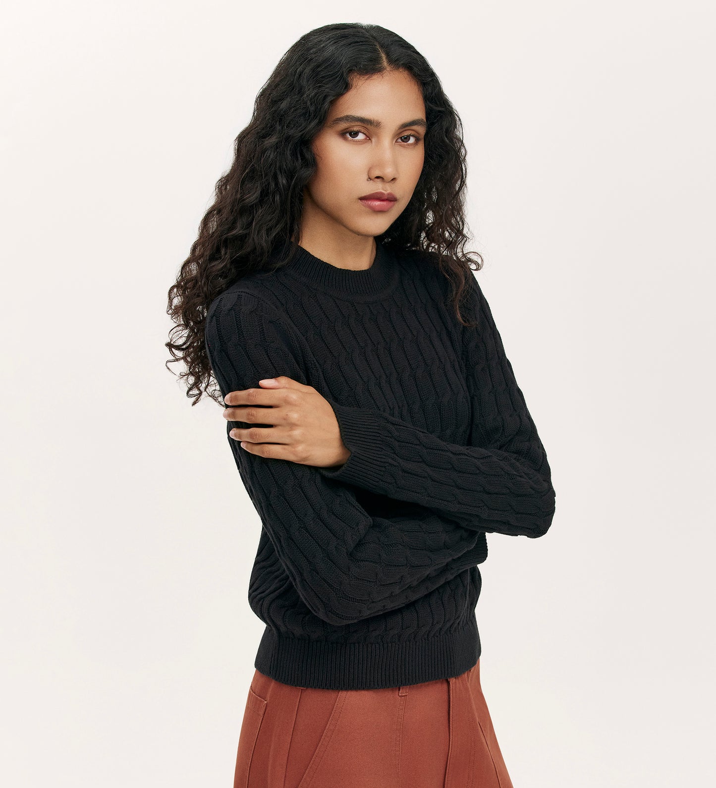 Frida Black Knitted Jumper