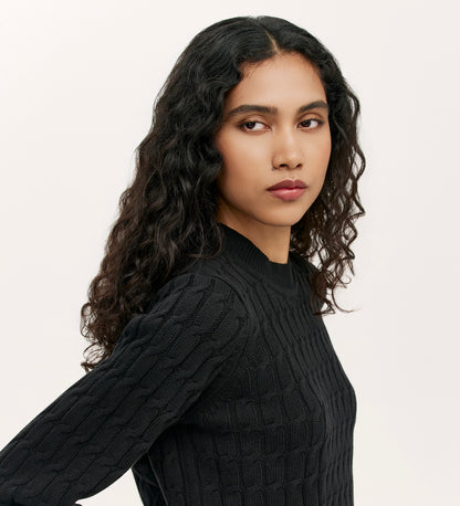 Frida Black Knitted Jumper