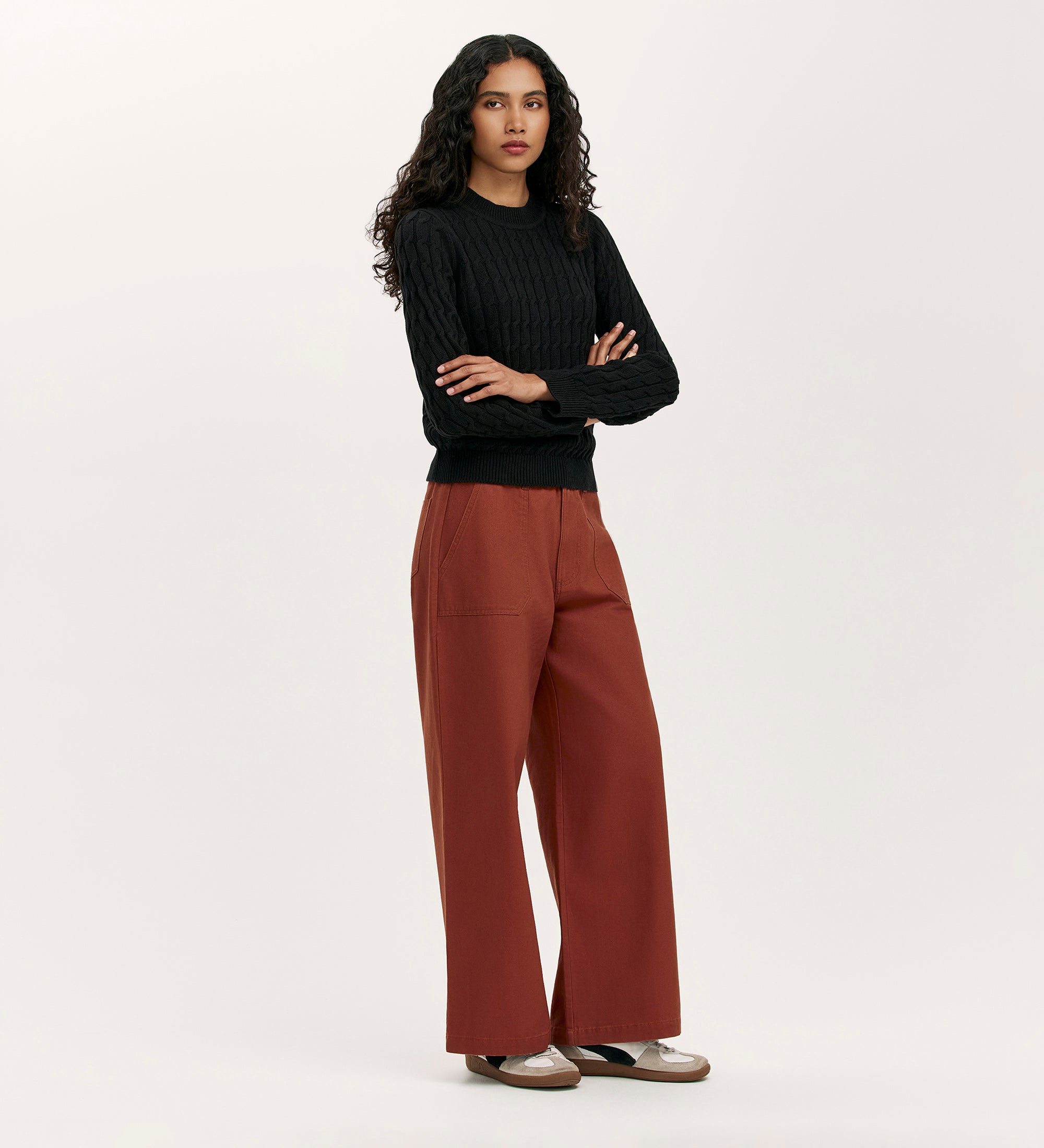 Frida Black Knitted Jumper – Finery London