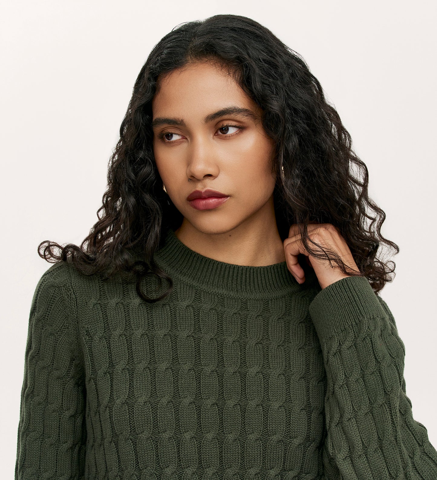 Frida Forest Green Knitted Jumper