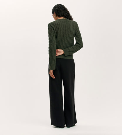 Frida Forest Green Knitted Jumper