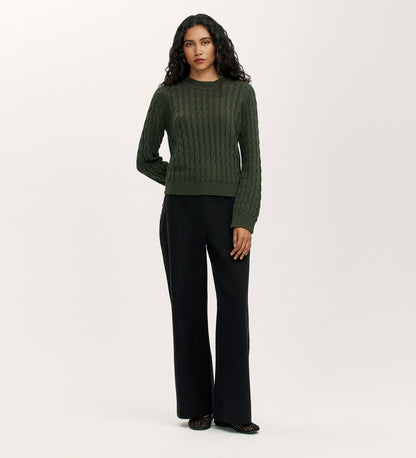 Frida Forest Green Knitted Jumper
