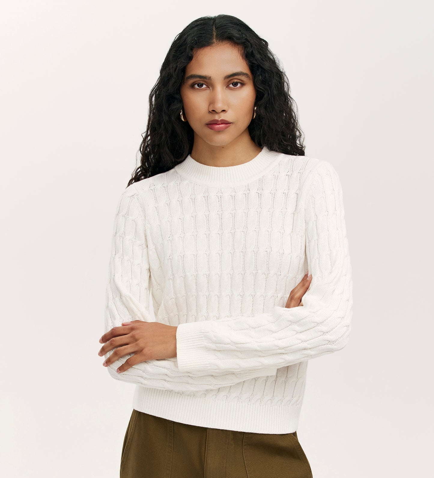 Frida Ivory Knitted Jumper