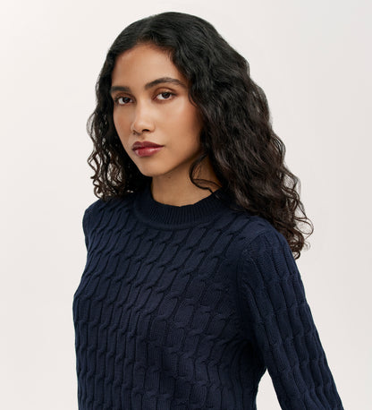 Frida Navy Knitted Jumper