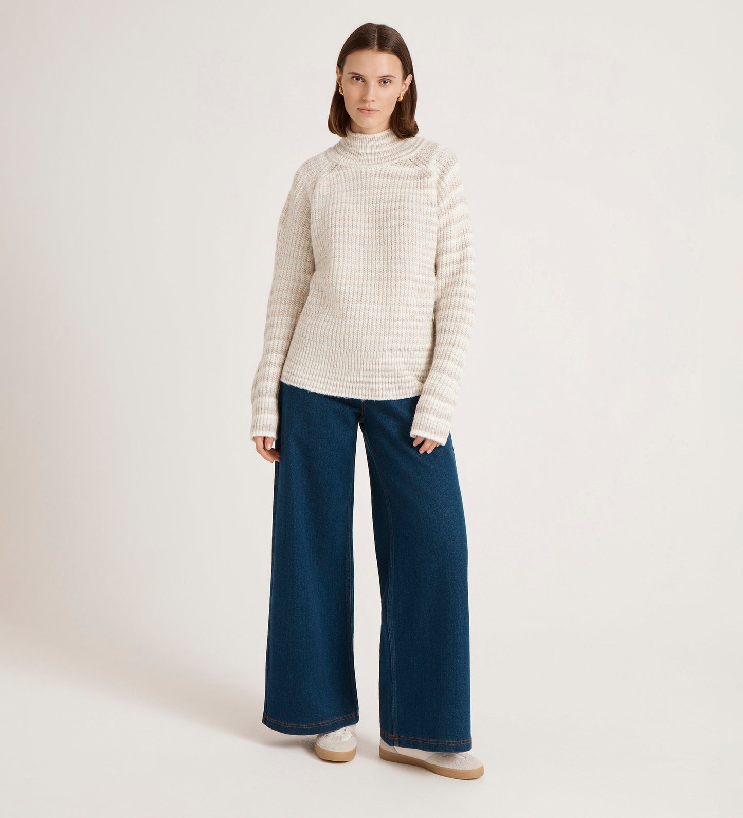 Helen Ivory Stripe Knitted Jumper