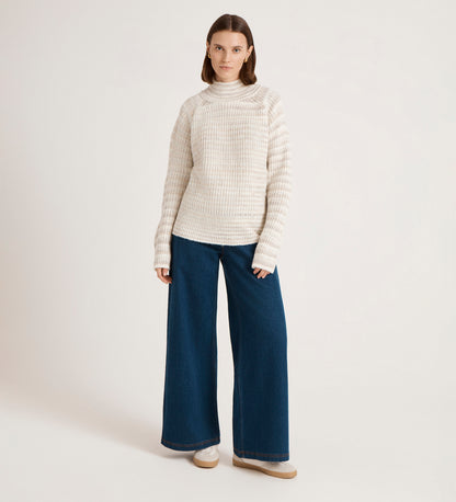 Helen Ivory Stripe Knitted Jumper