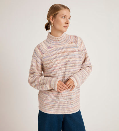Helen Pink Stripe Knitted Jumper