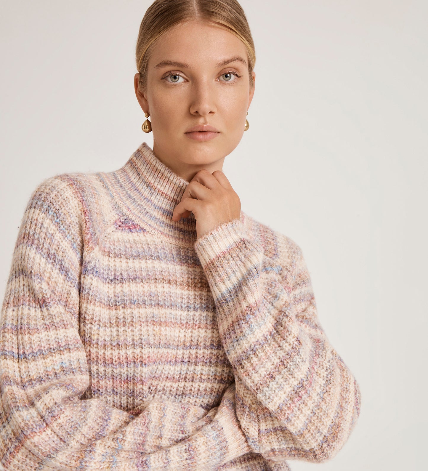 Helen Pink Stripe Knitted Jumper