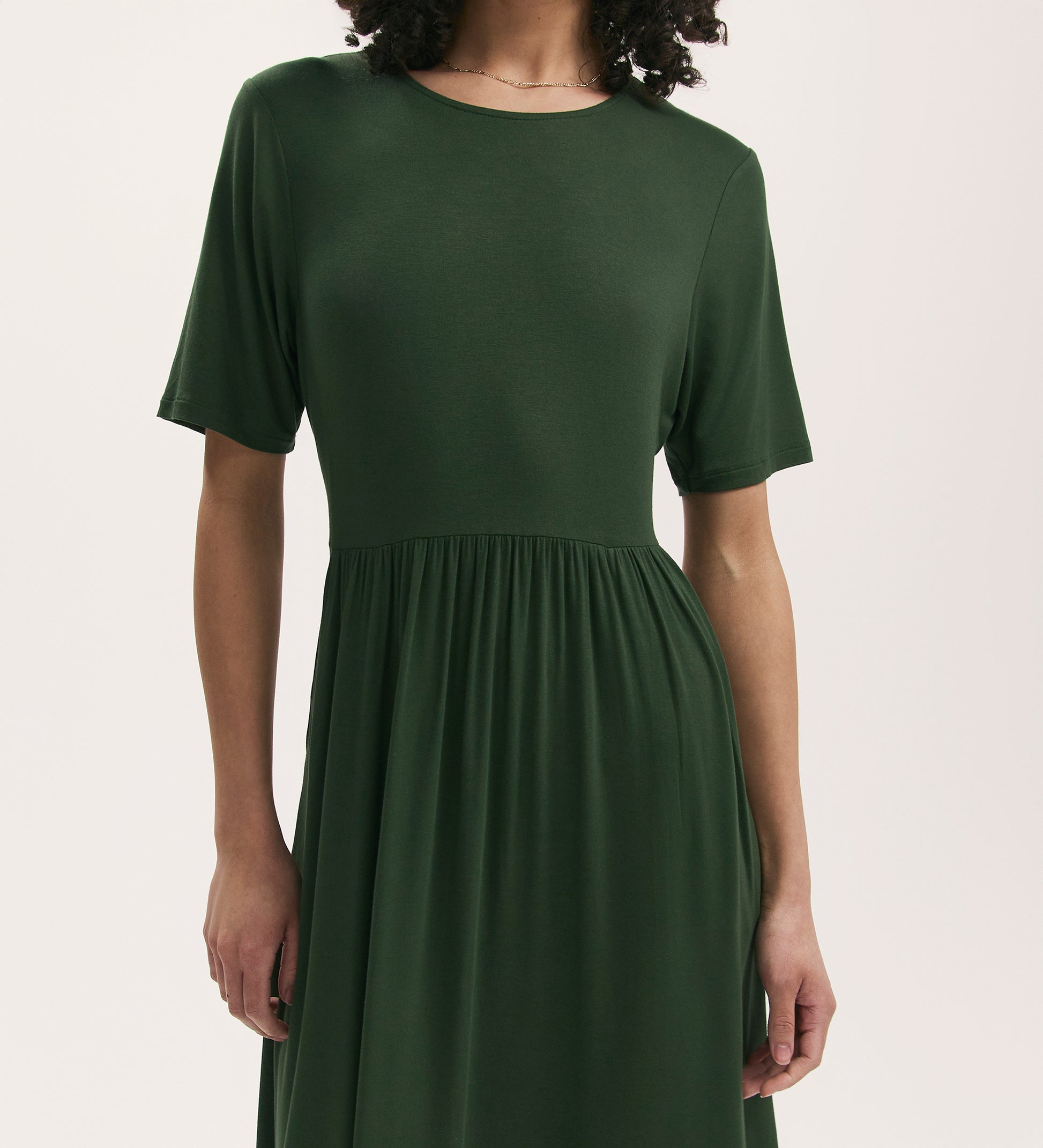 Kathryn Khaki Jersey Midi T-Shirt Dress Finery London Kathryn Khaki Jersey Midi T-Shirt Dress Finery London