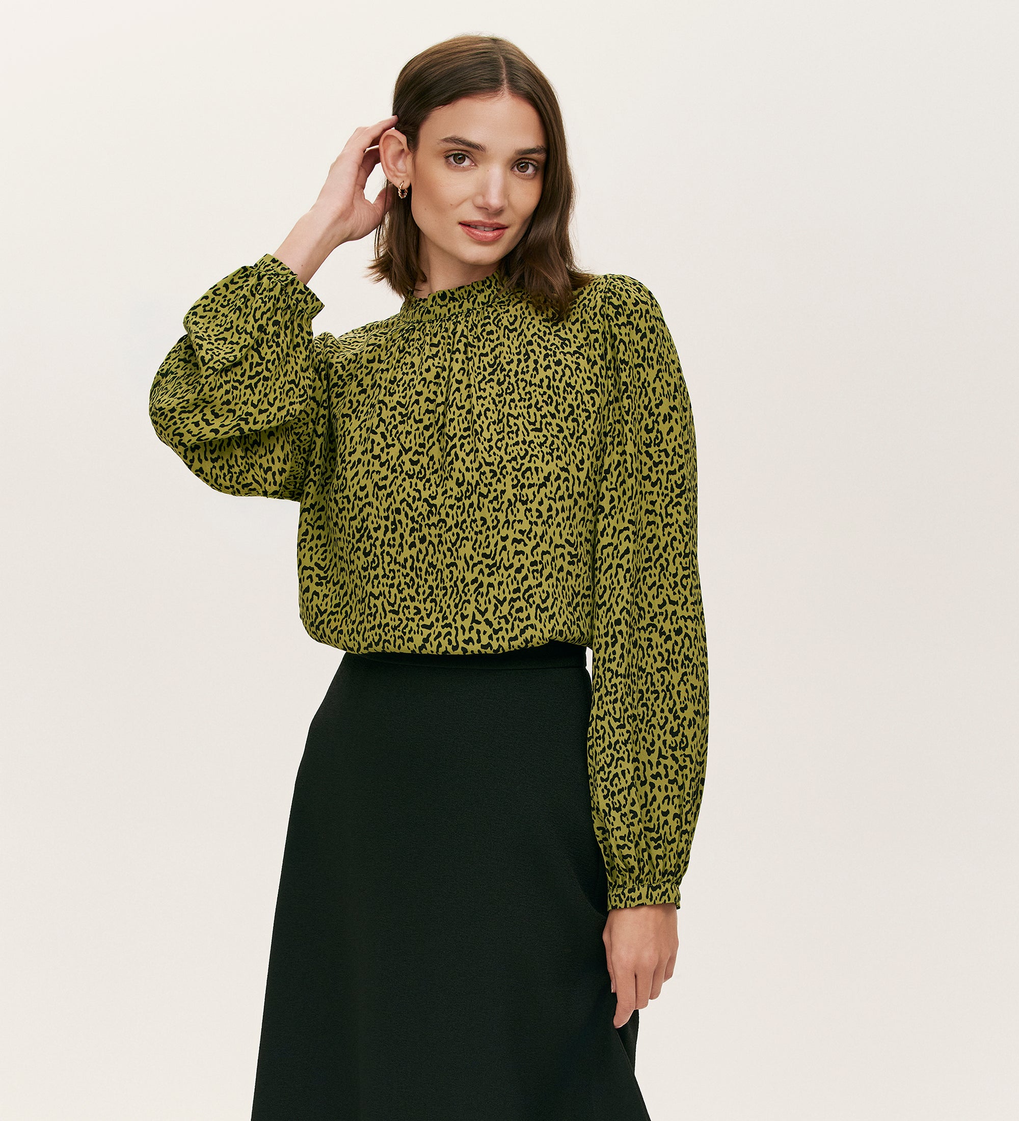 Bibiy. EFFIE PEPURAMU LEOPARD TOP Swipe for styles that turn