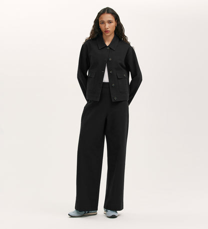 Kelsie Black Canvas Jacket