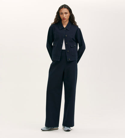 Kelsie Navy Canvas Jacket