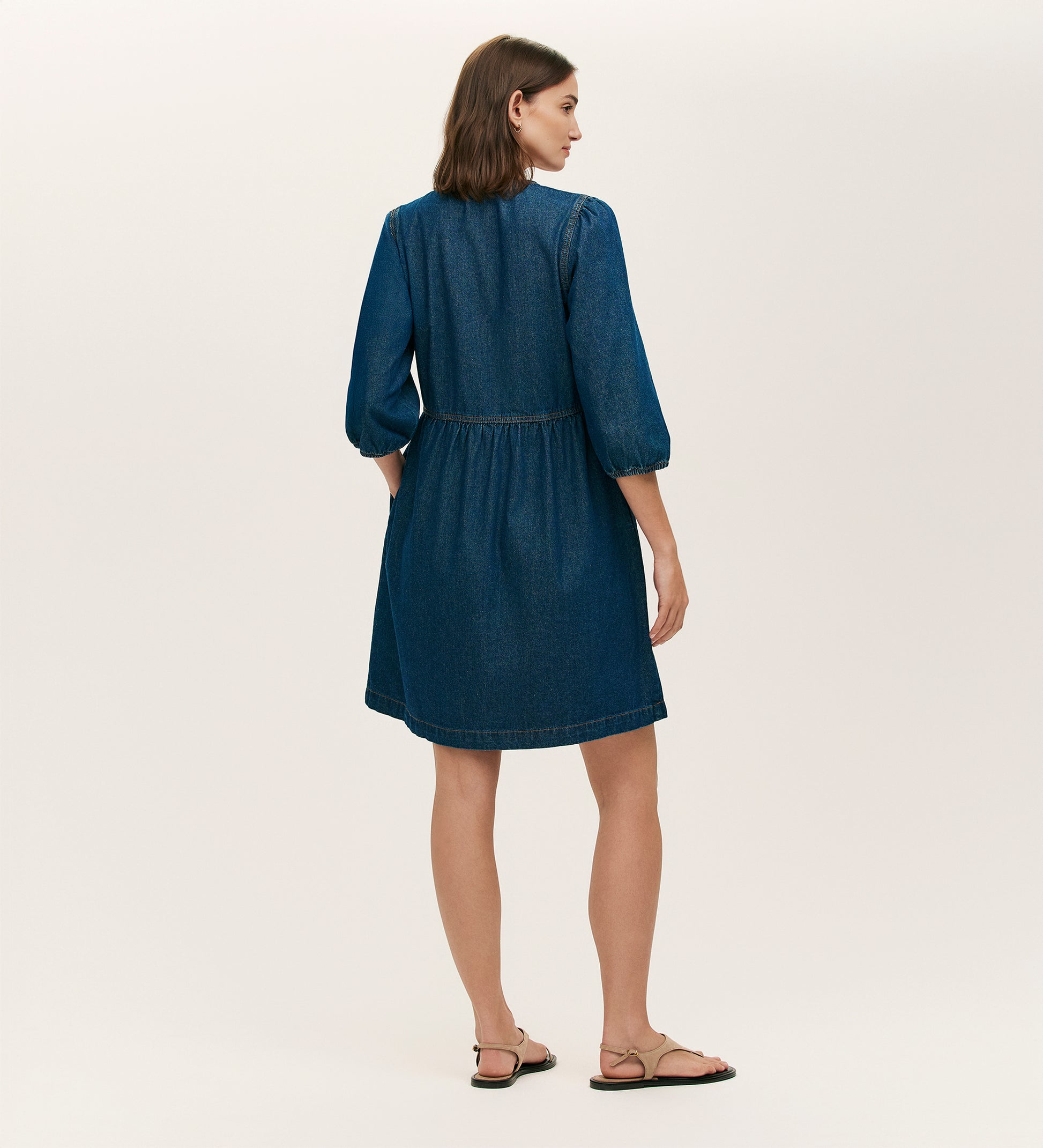 Marilyn Indigo Denim Short Dress Finery London Marilyn Indigo Denim Short Dress Finery London