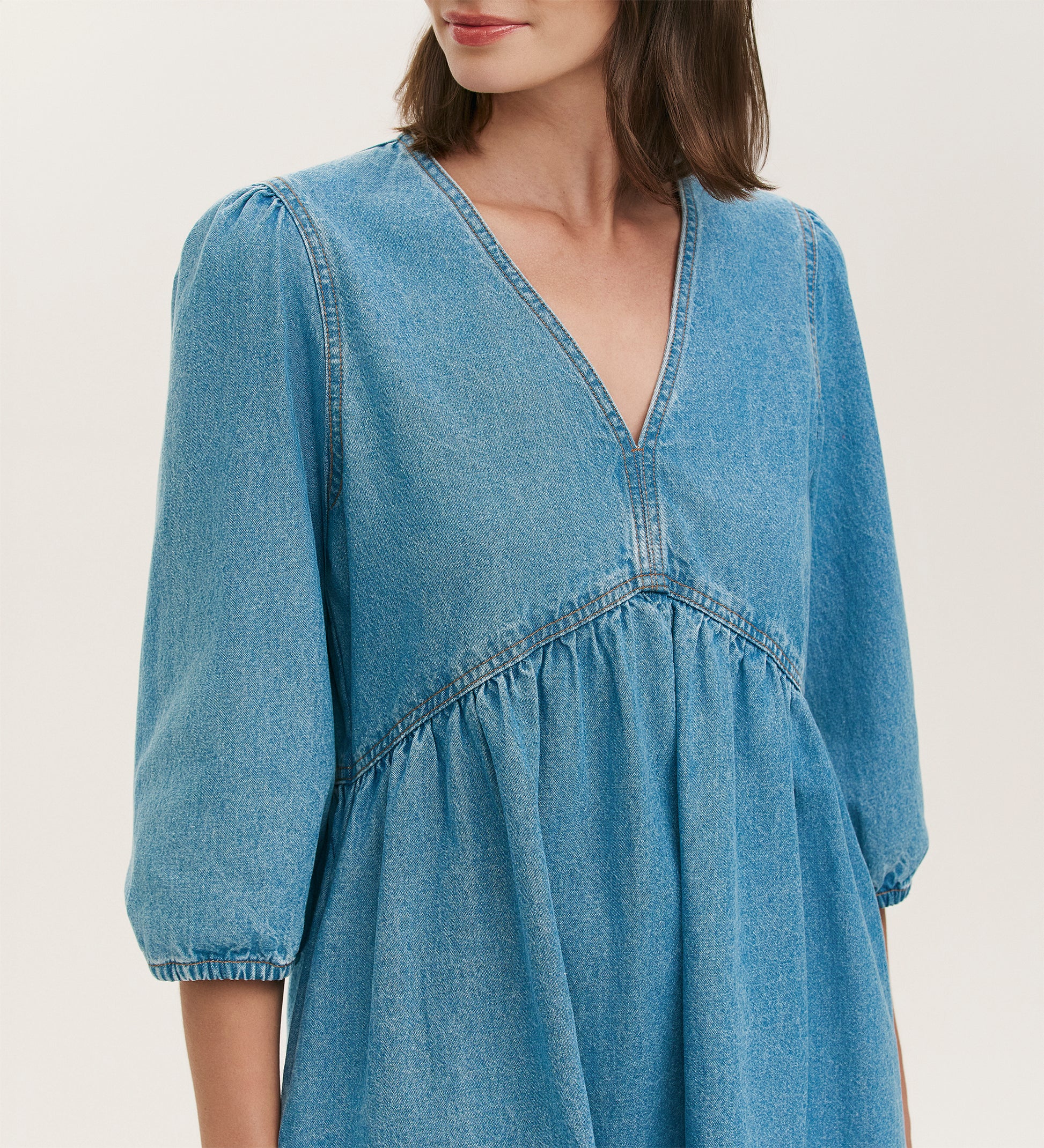 denim peasant dress Vintage Sundress/peasant Dress/size M Dress/country Dress/denim Dress/jean Dress/vintage Jean Dress/belted Dress/vintage Country/vi426 tied three Girls Denim Dress - Girls