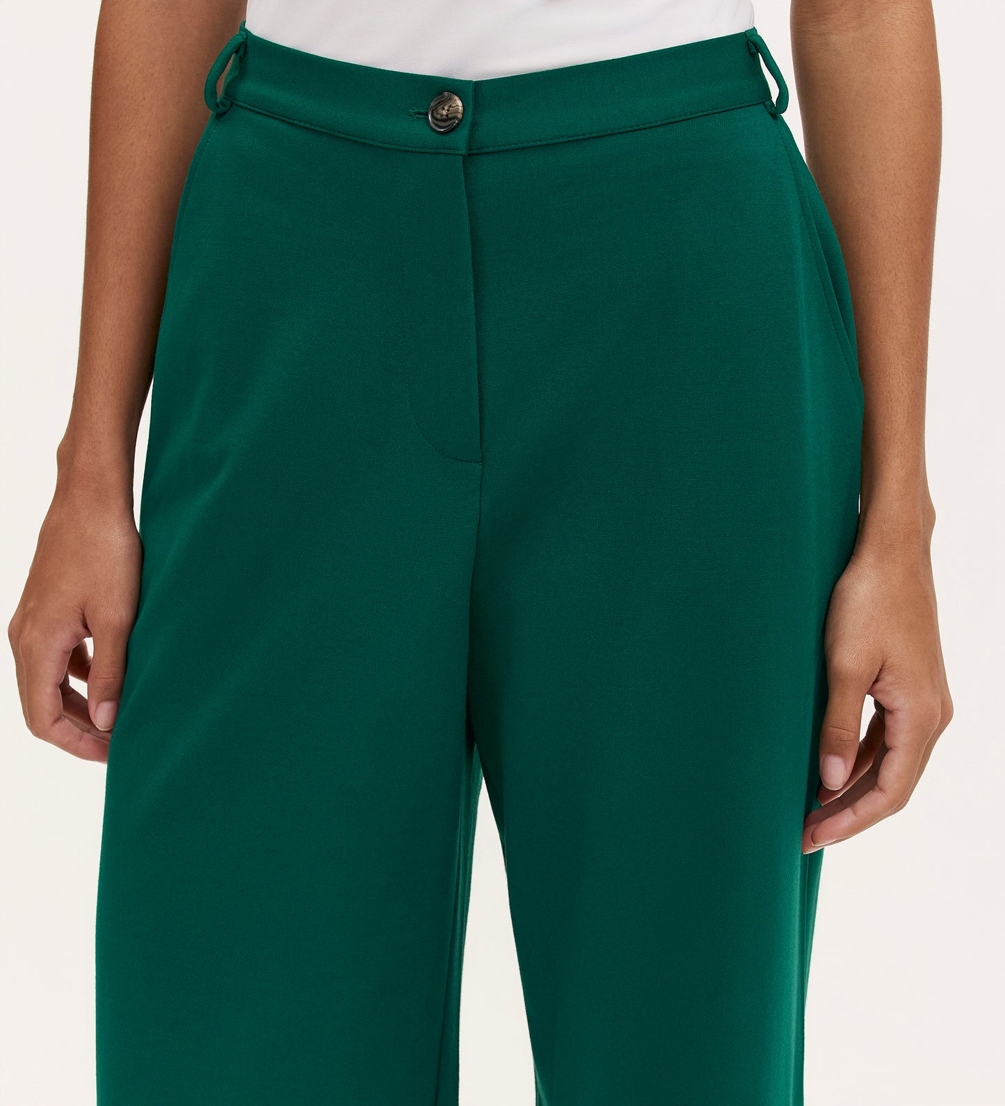 Marissa Bottle Green Wide Leg Trousers