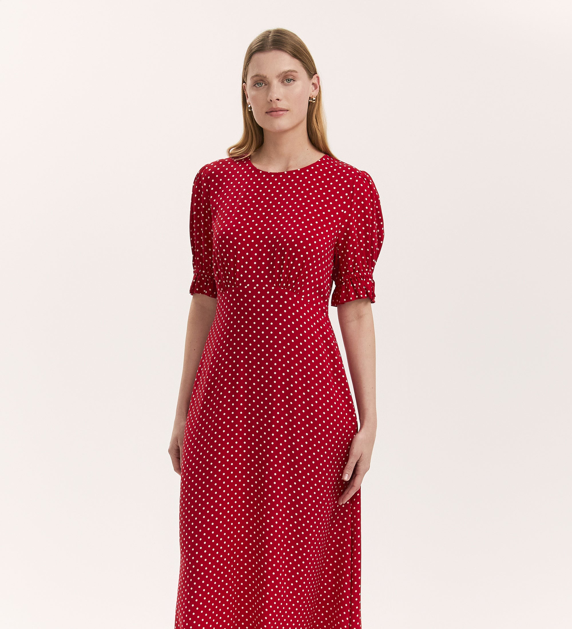Red Polka Dot Tea Dress