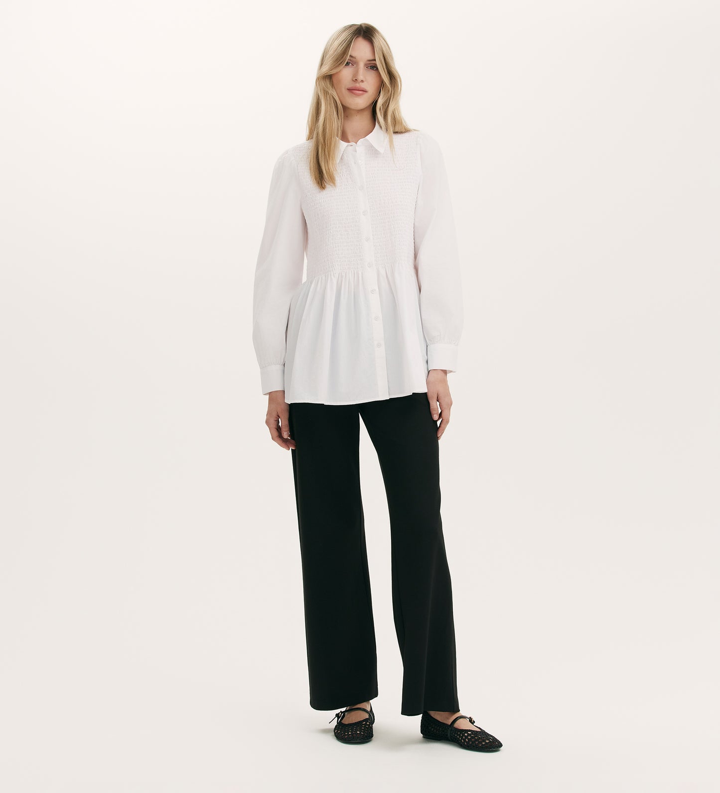 Melissa White Cotton Shirt