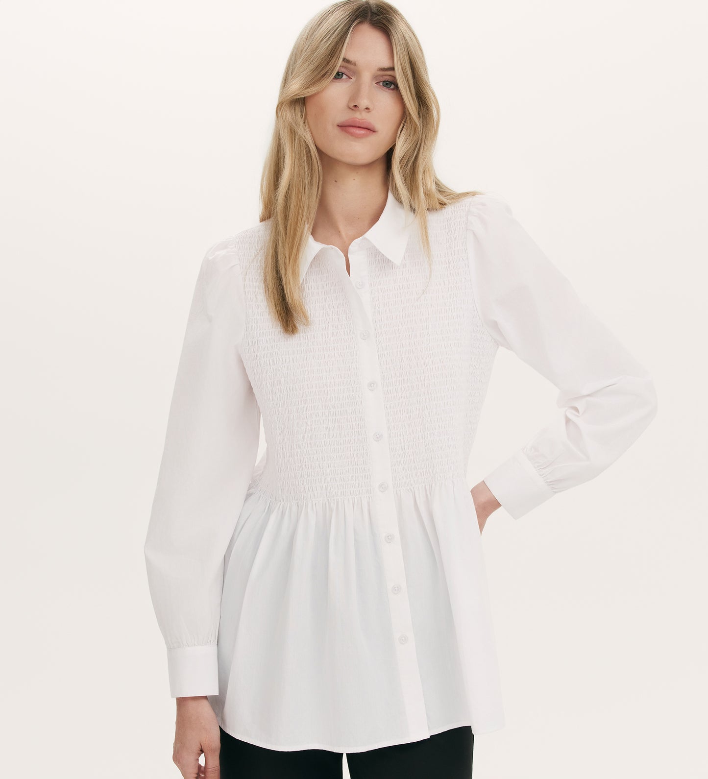 Melissa White Cotton Shirt