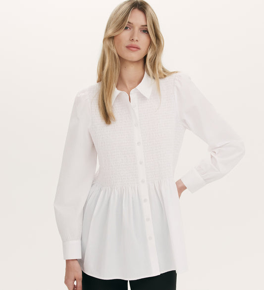 Melissa White Cotton Shirt